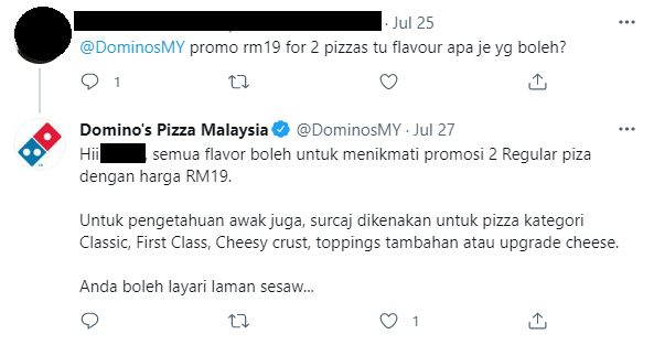 dominos pizza rm19 vaccination promo 2