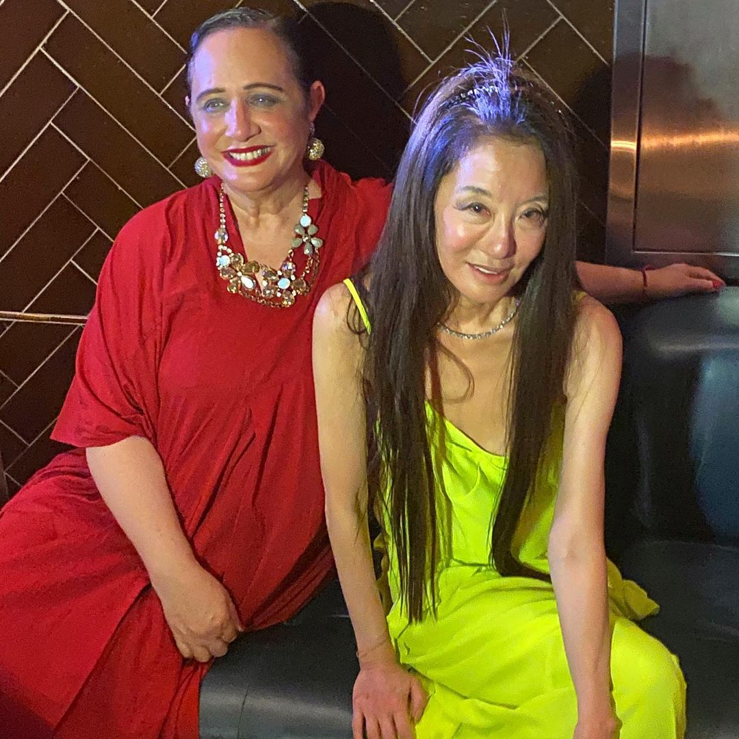 donna karan picture of vera wang and rebecca moses at vera 72nd birthday party