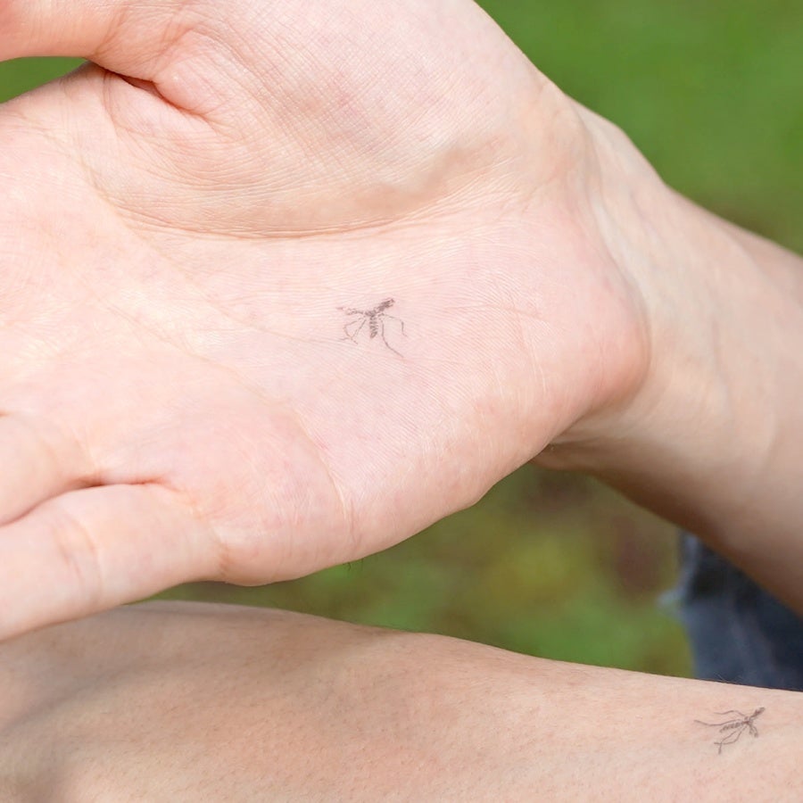 Mosquito stamps on hand