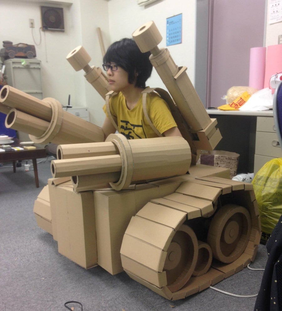 cardboard tank