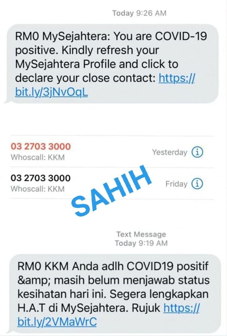 Kkm Phone Number Covid Positive