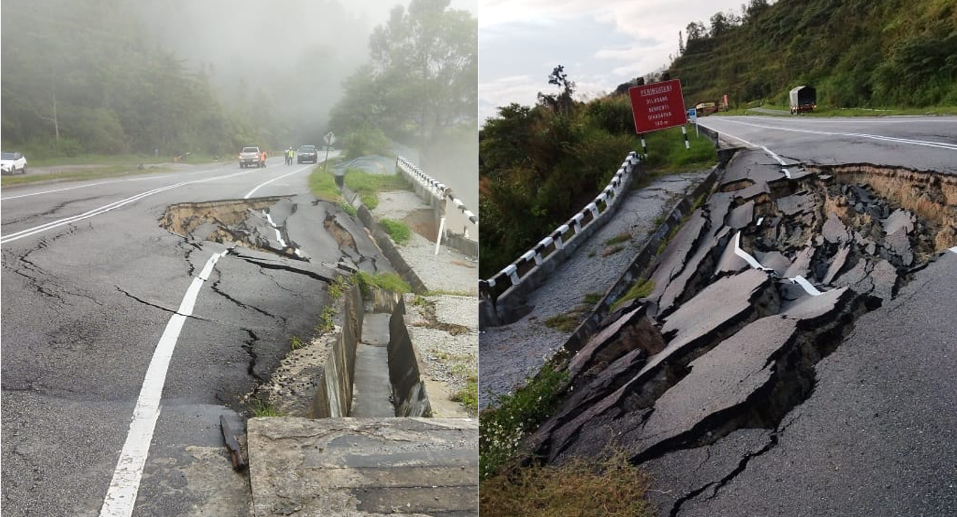 Road Closure Simpang Pulai Cameron Highlands