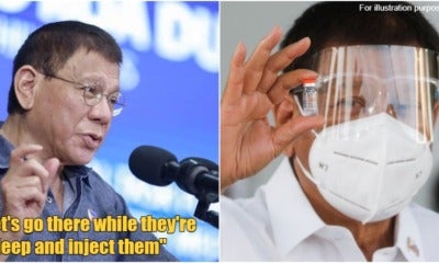 Ft Image President Duterte Vaccine Asleep