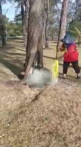 Janitor Putting Out Fire