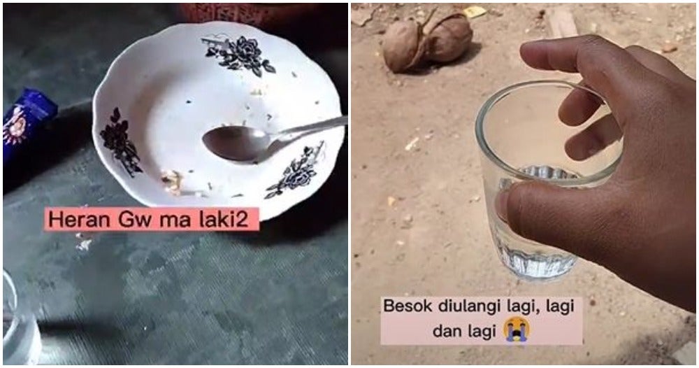 Indonesian Wife Throws Dirty Dishes Outside