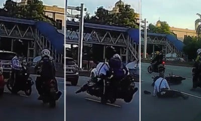 Rider Hits Abang Polis Lol