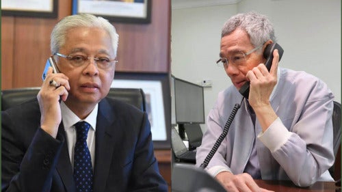 malaysia PM and singapore counterpart e1637294867230