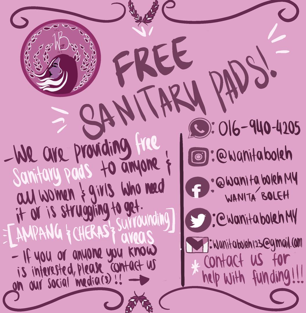 wanita boleh free sanitary pads to women in need 2