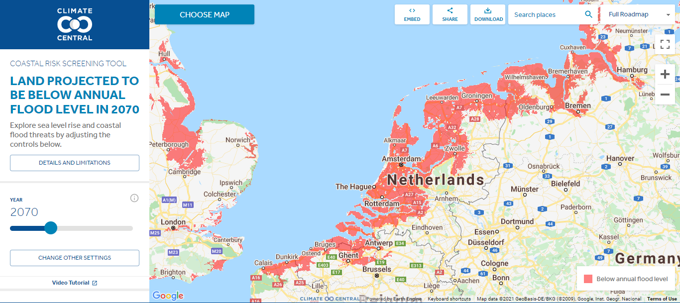 Netherlands 2070 Projection