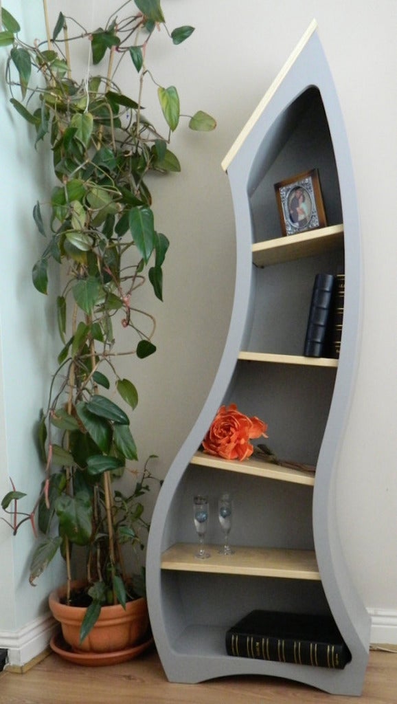 Bookshelves Curved Blue