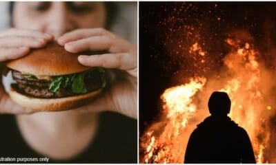 No Burger Set Fire