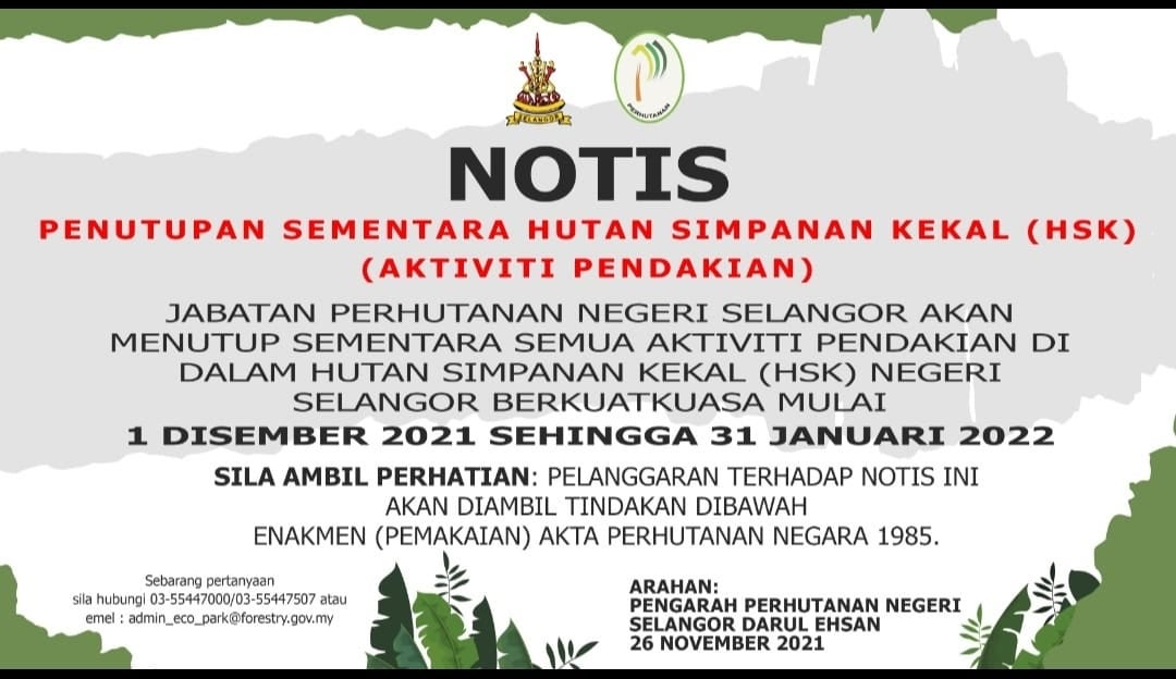notice by the selangor forestry department