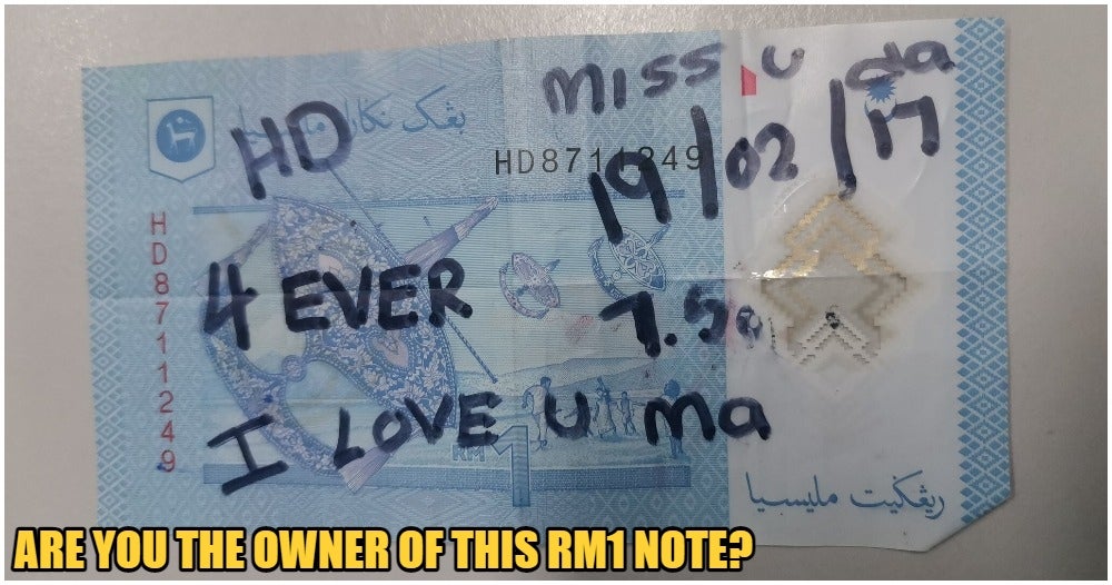 Looking For Owner Of Rm1 Note