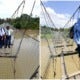 Students Crossing Dangerous Bridge To Get To School