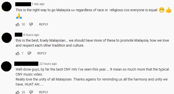 youtube comments cny song in malay