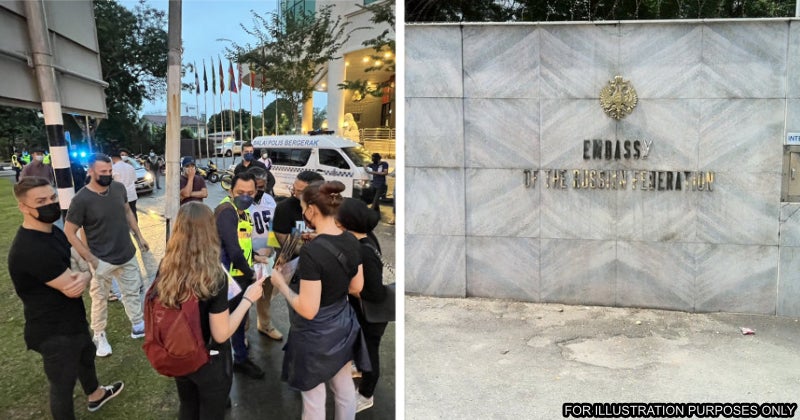Pdrm Steps Up Security Russian Embassy