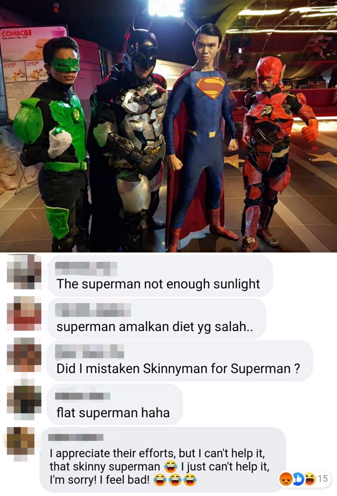 Eru Ryuzaki as Superman photo posted at TGV FB