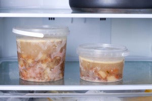 Frozen soup in the refrigerator 1200x800 1