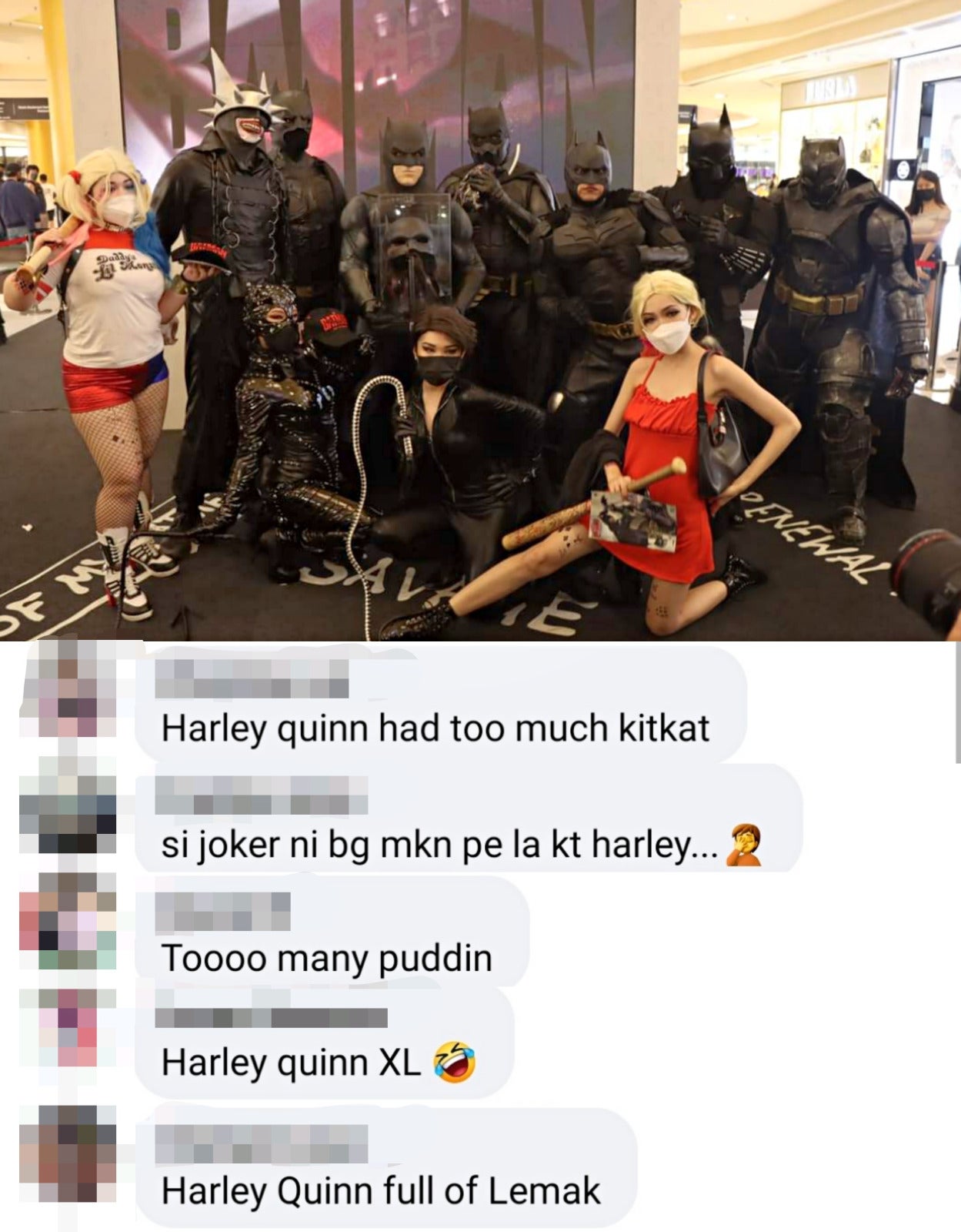 Rin Kizawa as Harley Quinn photo posted at TGV Cinemas FB