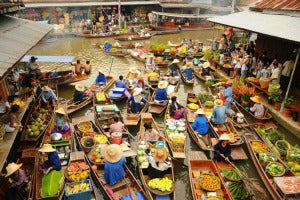 cai rang floating market mekong delta