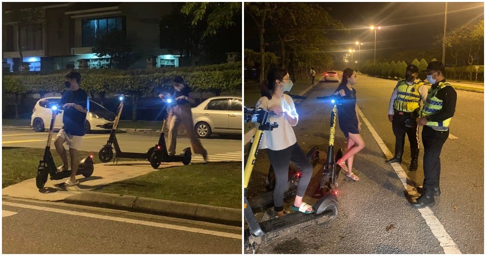 Dont Ride E Scooter On Main Road