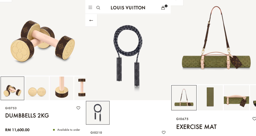 Louis Vuitton Unveils A $3400 Set Of 2.7-Kilo Dumbbells & A $836 Skipping  Rope - B&T