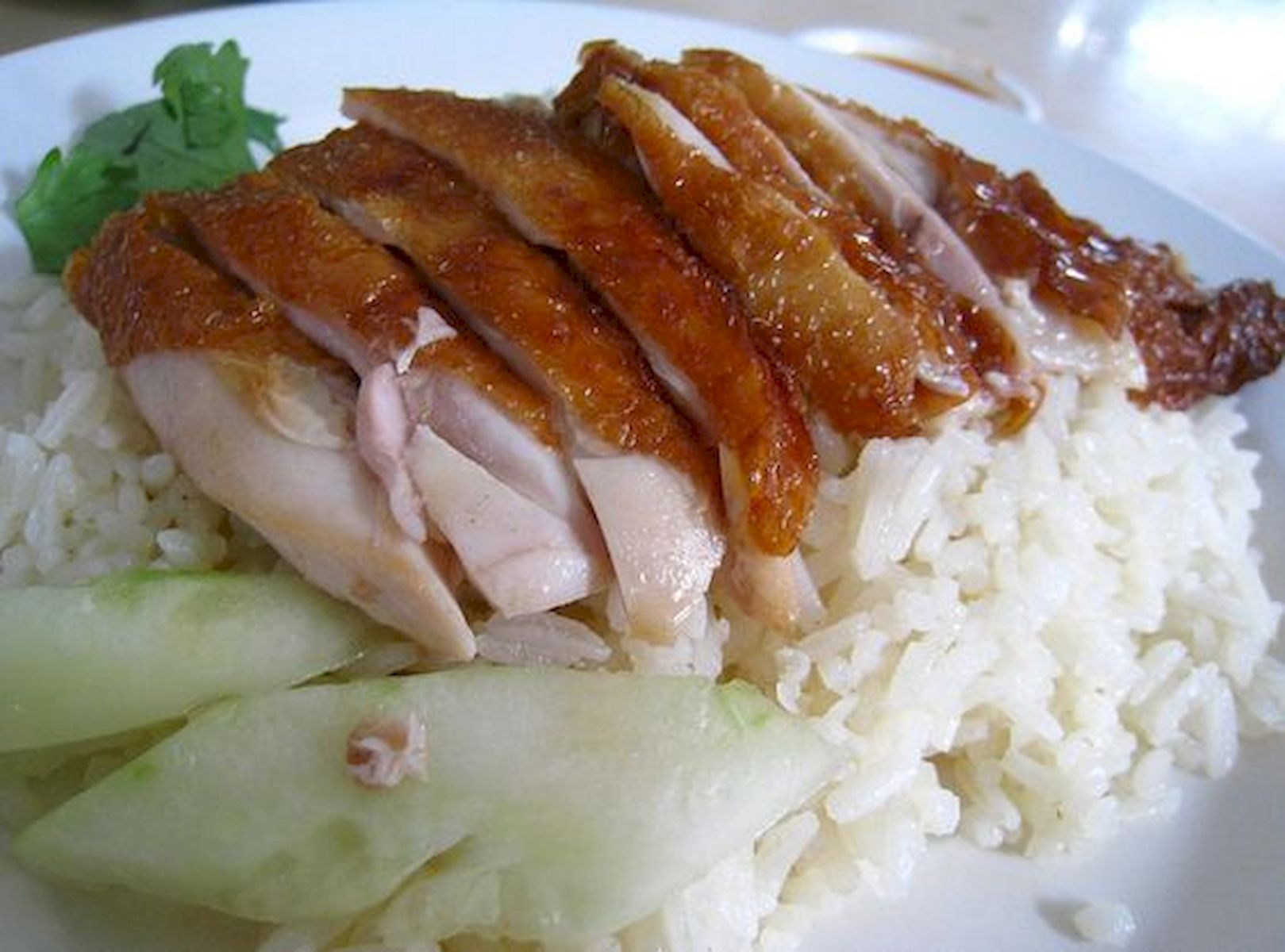 singapore hainanese roasted chicken rice