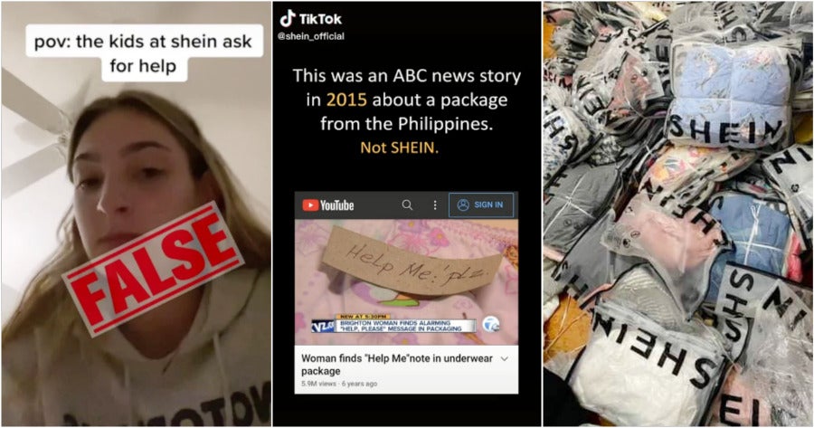 Misleading TikTok Video Claims Shein Clothing Tags Contain Cries