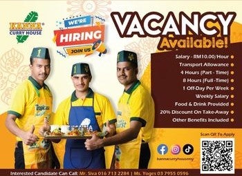 kanna curry house vacancy