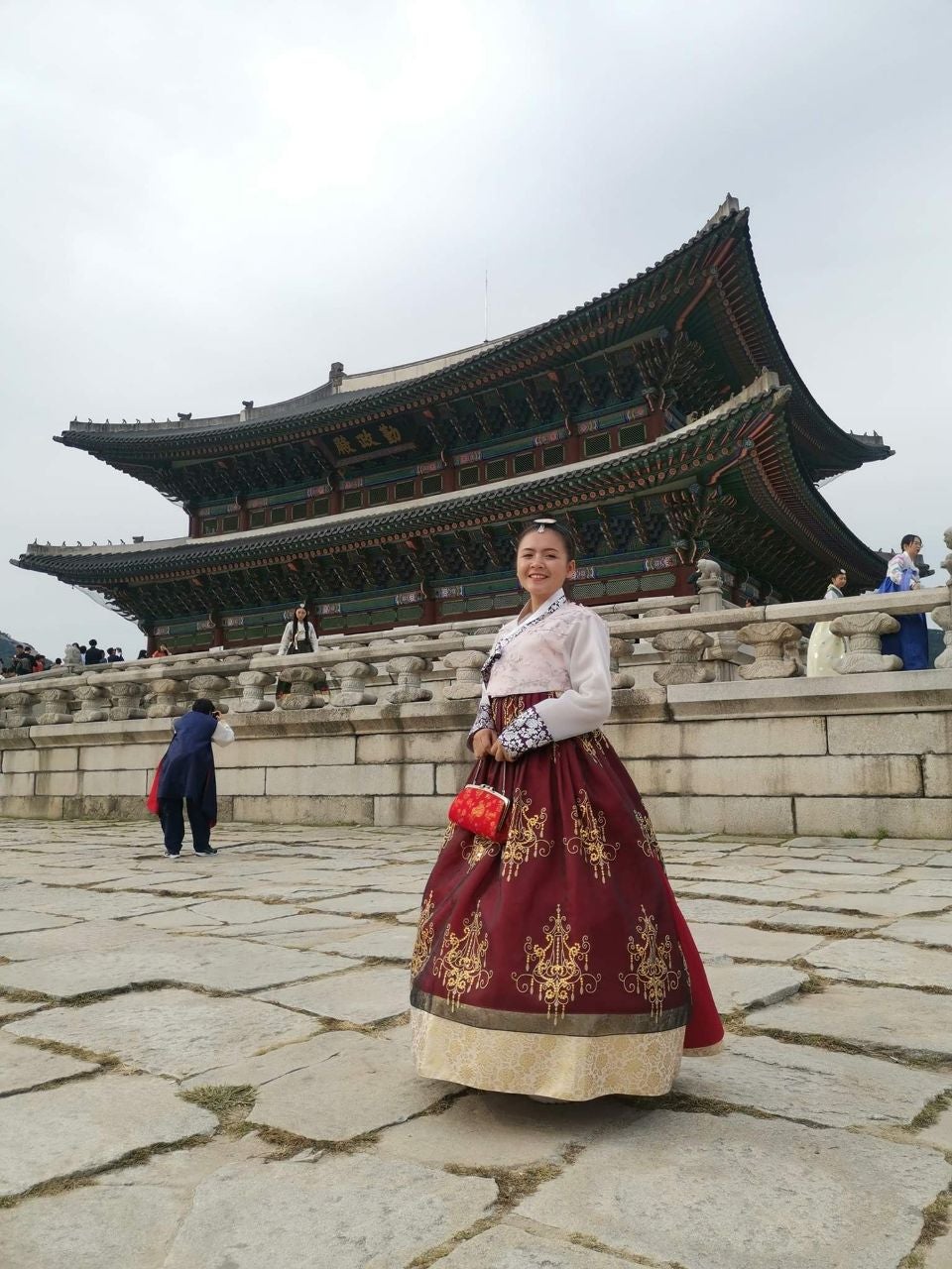 Photo In Action Alesyah In Korean Traditional Outfit During Malaysia South Korea Student Exchange Programme