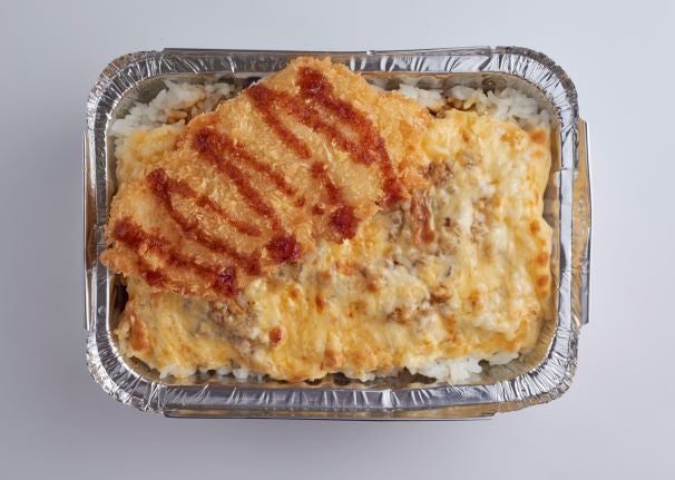 SushiKingCurry Cheesy Curry Baked Rice Chicken Katsu Top