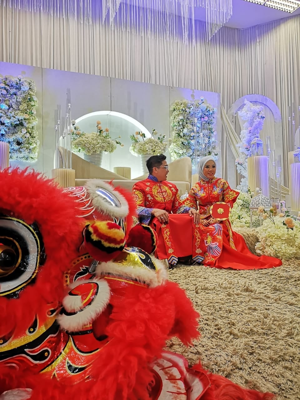 malay wedding lion dance