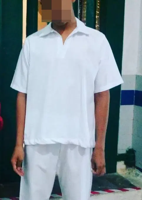 baju panduan penjara putih 1