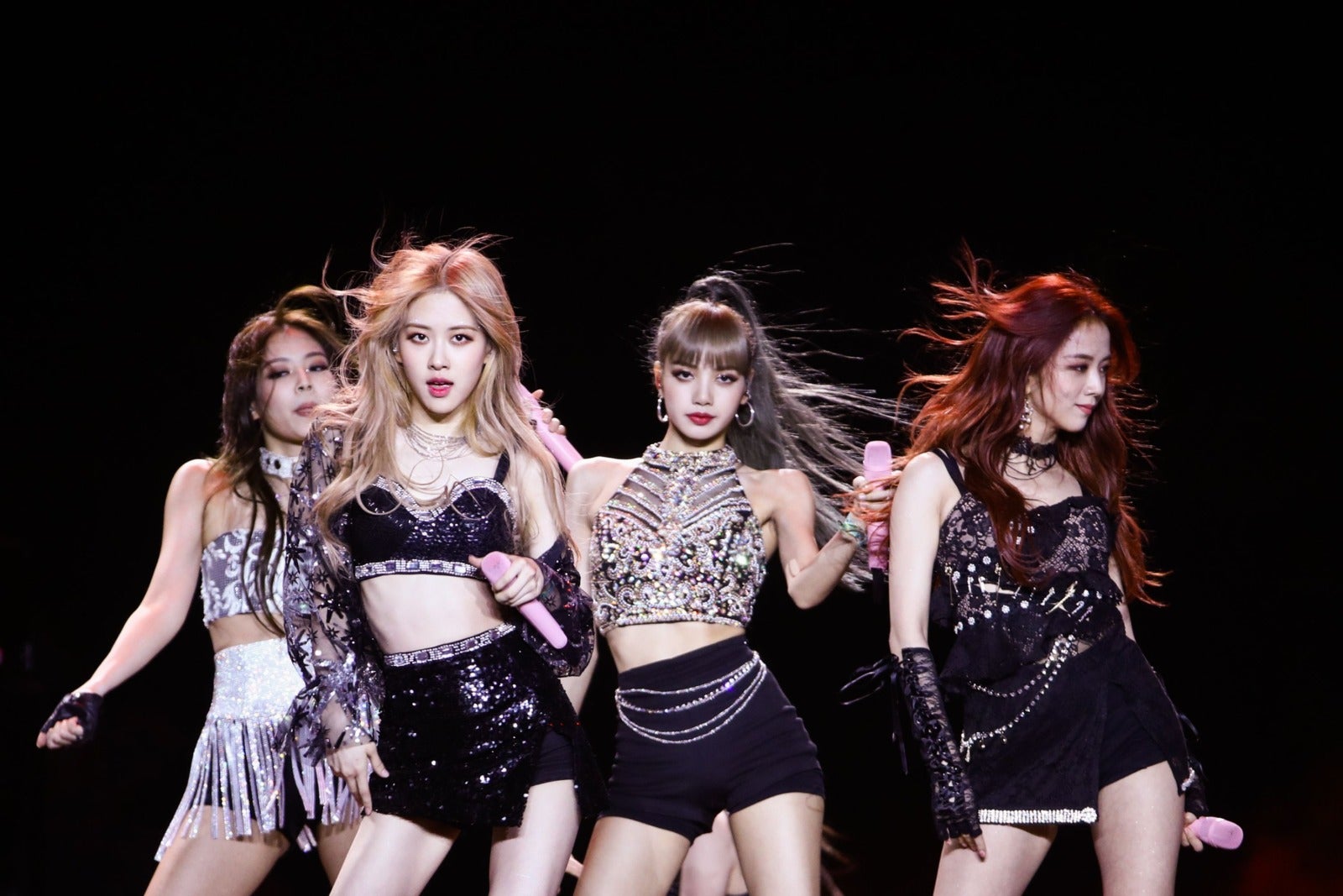 Blackpink Perform At The Sahara Tent During The 2019 News Photo 1659361964