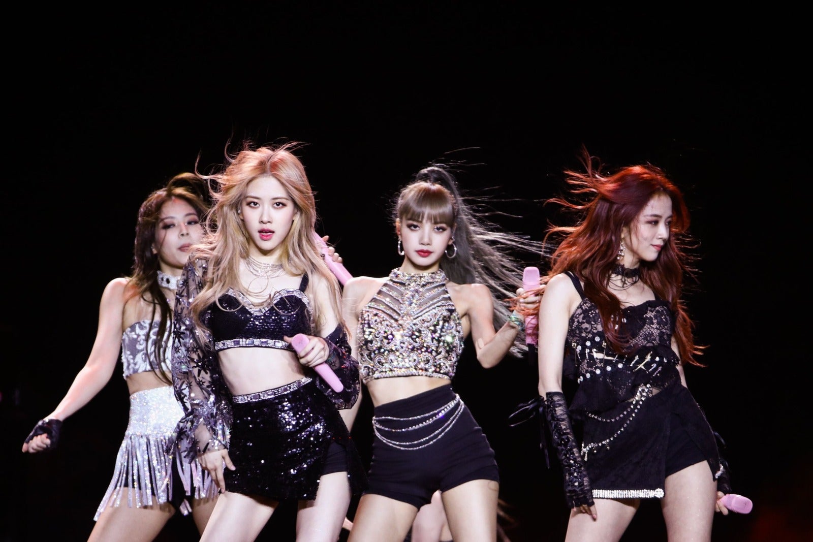 blackpink perform at the sahara tent during the 2019 news photo 1659361964