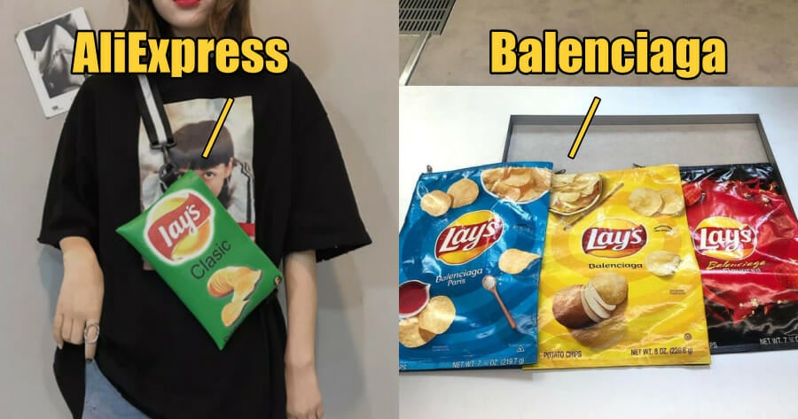 Saw on AliExpress!" - Balenciaga & Lay's RM8,164 Chip Bag Draws Amusing Reactions - WORLD OF BUZZ