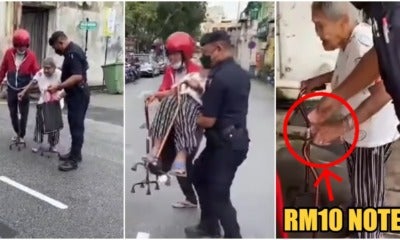 Pdrm Help Old Aunty 1