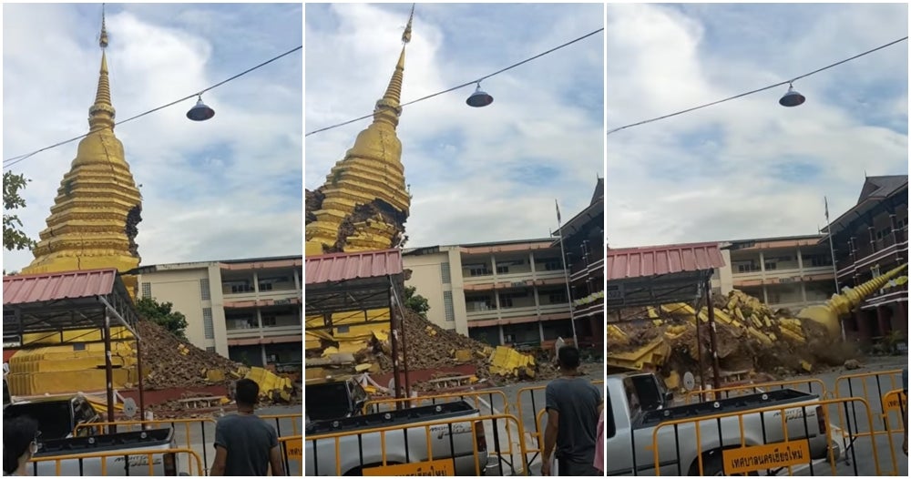 Thai Pagoda Collapse 2