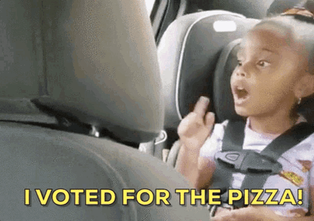 vote for pizza cute