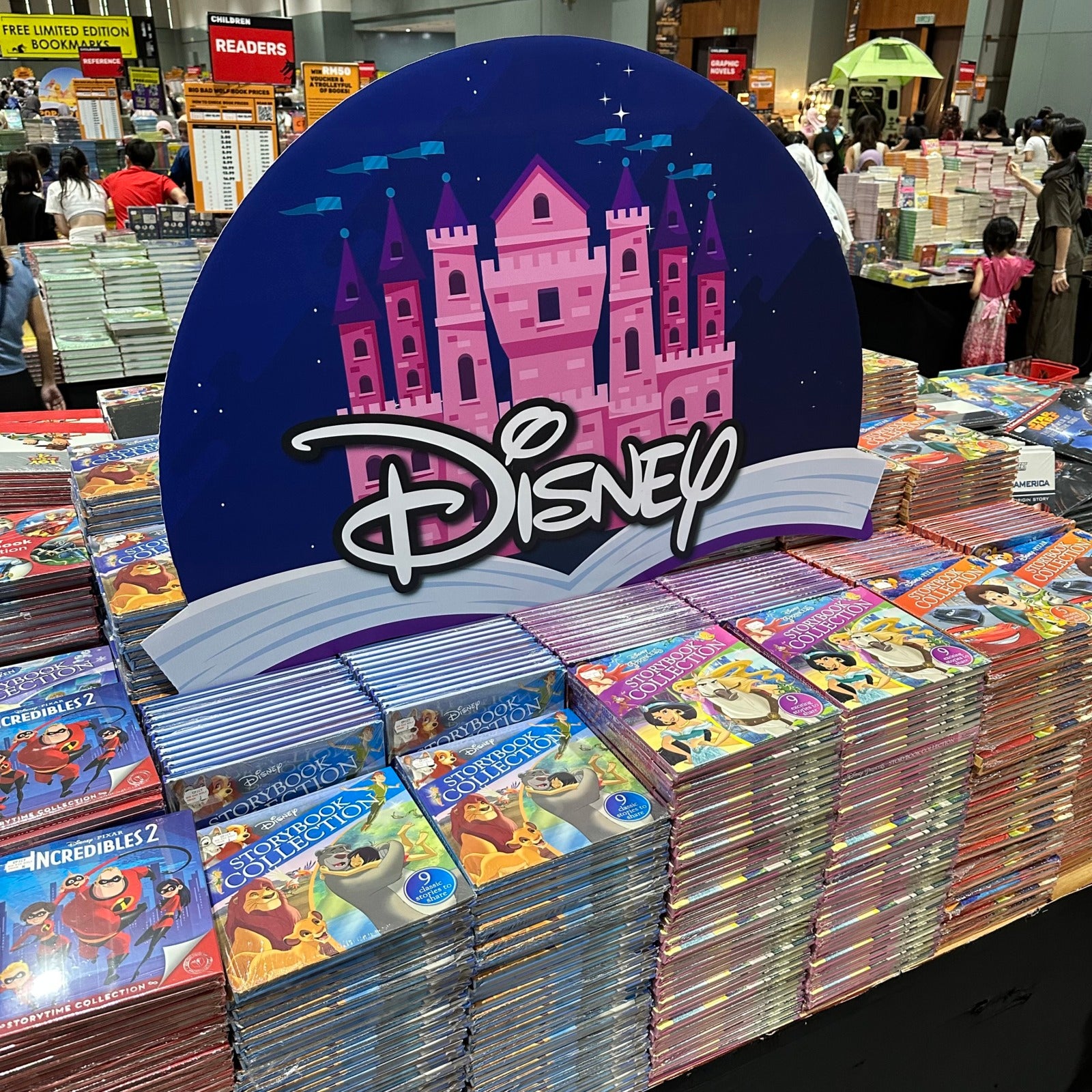 Children can find their favourite Disney series ranging from story books to activity books at the Book Sale