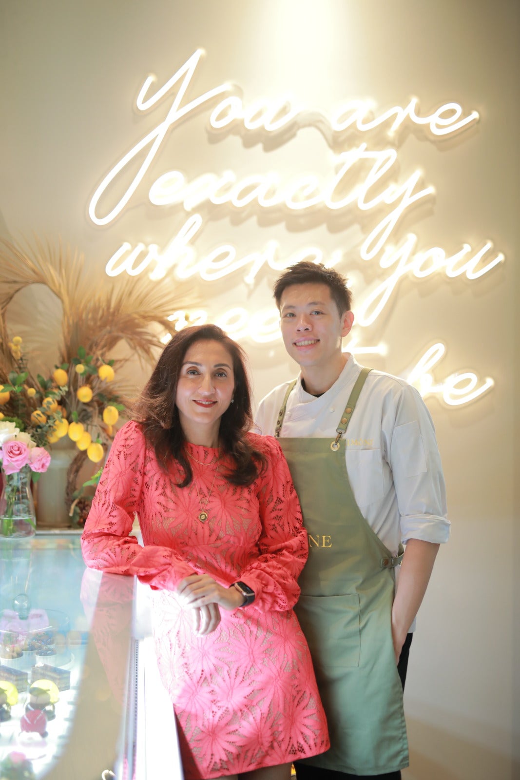 From L R Co Founders Sherina Binwani and Chef Tee Jiunn Hoong