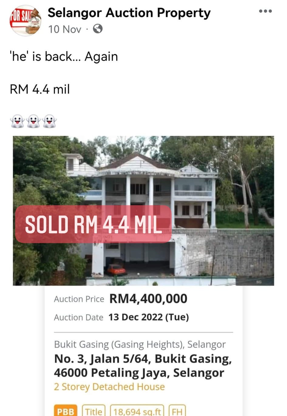 sg hse sold
