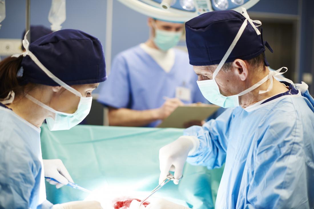 Surgeons Doing An Organ Transplant