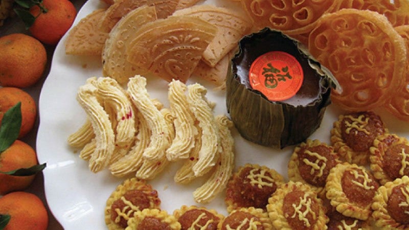 Chinese New Year Cookies and Snacks