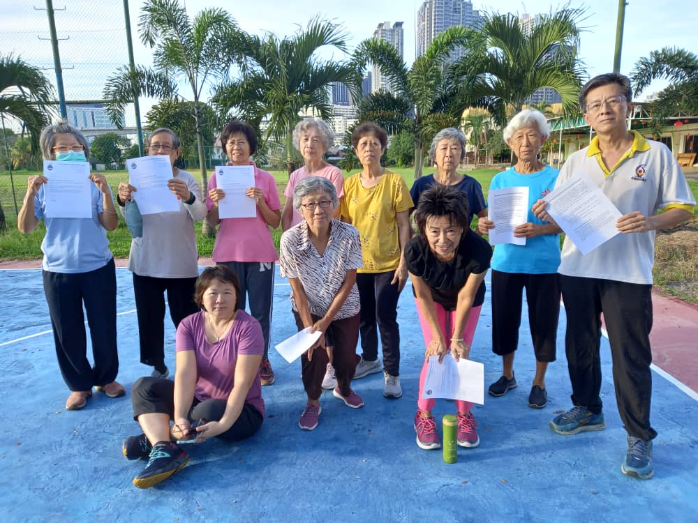 3 Kuala Ampang Qigong protest Ukrc 7 day demand letter after being locked out for morning exercises on 27th Jan 2023
