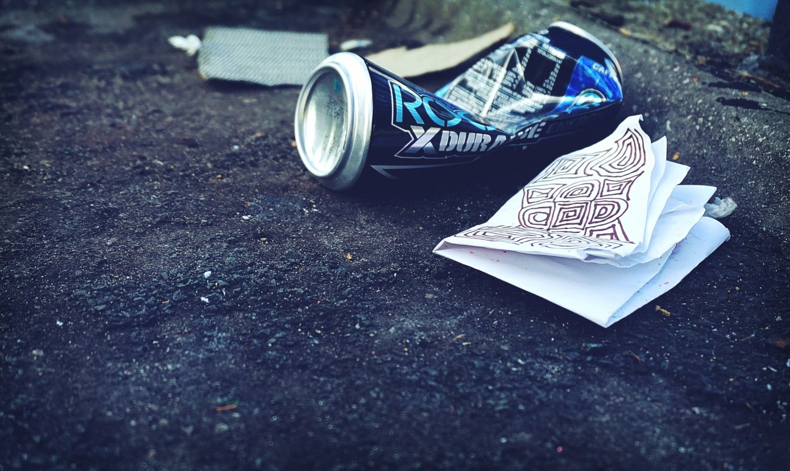 litter on street