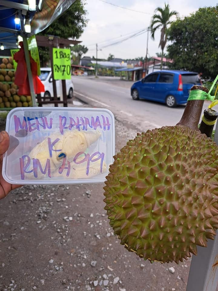 menu rahmah durian