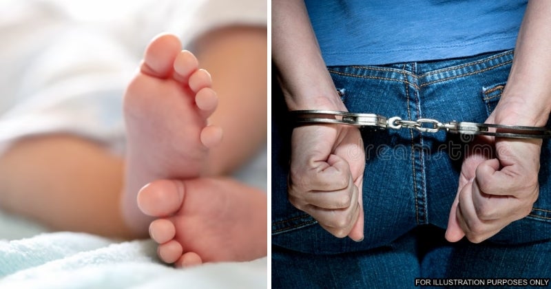 feat image woman jail bite baby
