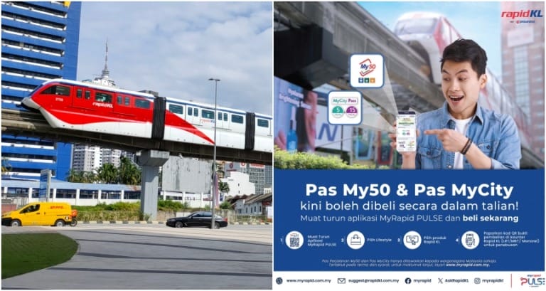 You Can Now Purchase RapidKL's My50 & MyCity Unlimited Travel Pass ...