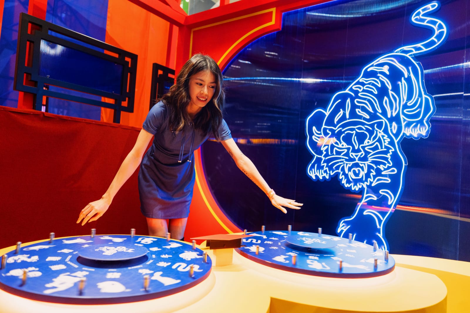 8. A guest trying their hand at the Boldest Spin at Sunway Velocity Mall KL